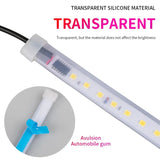 2pcs LED Car Door Opening Warning Atmosphere Light Strip 120cm Decoration Welcome Decor Ambient Lamp Safety Auto Accessories 12v