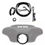 LED Headlight Trim Ring Bezel Light Fit For Harley Electra Street Tri Glide FLHX FLHT 14-23