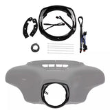 LED Headlight Trim Ring Bezel Light Fit For Harley Electra Street Tri Glide FLHX FLHT 14-23