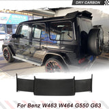 Dry Carbon Fiber Car Rear Roof Spoiler Wing For Mercedes-Benz G Class Wagon W463 W464 G550 G63 2019UP Car Rear Roof Wing