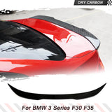 Car Rear Spoiler for BMW 3 Series BMW 3 Series F30 F35 F80 M3 Sedan 2012-2019 Dry Carbon Rear Trunk Spoiler Boot Lip Wing Lip