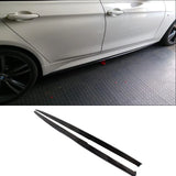 Side Skirts For BMW 3Series F30 320i 328i 335i M Sport Side Skirts Extension Lips Sedan 4-Door 2012 - 2017 Carbon Fiber / FRP