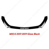 3Pcs Front Bumper Lip Spoiler Splitter Tuning For Seat Leon 3 MK3 MK3.5 5F 2012-2019 Diffuser Car Accessories ABS Gloss Black