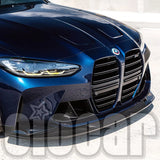 R Style Dry Carbon Front Lip Spoiler for BMW G80 G81 M3 G82 G83 M4