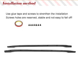 Carbon Fiber Car Bumper Extension Lip Side Skirt for Tesla Model 3 Sedan 4 Door 2017-2022 Side Skirts Door Bumper Lip Protector