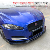 Front Lip Spoiler Apron For Jaguar XF 2008-2014 ABS Gloss Black Head Bumper Chin Shovel Guard Car Styling Carbon