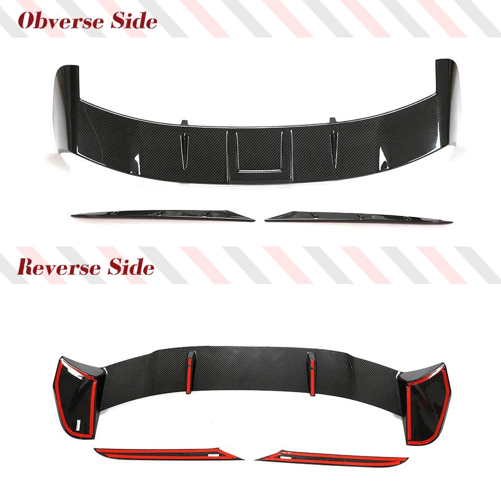Dry Carbon Car Rear Roof Spoiler Wing For Audi RS6 C8 Avant 4-Door 201 ...