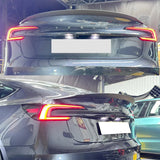 Real 100% Carbon Fiber Original P Version Rear Spoiler for Tesla 2023+ Model 3 Highland Auto Accessories Model 3 Performance