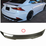 Real Carbon Fiber PSM Style Trunk Lid Rear Spoiler Wing Lip For LEXUS IS300 IS350 2014-2020 Tail Tailgate Splitter