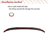 Dry Carbon Fiber Car Rear Trunk Spoiler Boot Lip Wing Spoiler For BMW 5 Series G30 F90 M5 Sedan 2017-2023