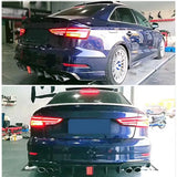 Carbon Fiber Car Rear Bumper Diffuser for S3 Carbon Fiber Rear Bumper Diffuser Lip WIth LED Light For Audi A3 Sline S3 2017-2020