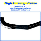 Front Bumper Lip Spoiler Splitters  For Mercedes Benz C Class W204 C63 AMG 2007 2008 2009 2010 Body Kit Aprons Cover Guard Trim