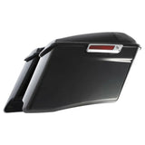 Motorcycle 4" Extended Hard Saddlebags For Harley Touring Road King Road Glide Street Glide CVO 2014-2024 Gunship Gray