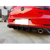 For Volkswagen Golf MK7.5 GTI TCR High Quality ABS Material Car Rear Bumper Diffuser Rear Side Diverter Spoiler Lip