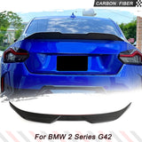 Carbon Fiber Rear Trunk Spoiler for BMW 2 Series G87 M2 / G42 M240i Coupe 2020-2022 Dry Carbon Fiber Rear Trunk Spoiler Wing Lip