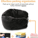 Travel Pillow Can Store  Fillable Clothes Outdoor Pillow Comfortable Portable Travel Storage Bag Cervical Pillow Airplane Neck P