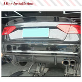 Carbon Fiber Car Rear Diffuser Lip Spoiler Bumper Guard for Audi A5 Sline S5 B8 Sedan Coupe Convertible 2012-2016 Rear Body Kits