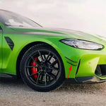 For BMW M3 M4 G80 G82 G83 Carbon Fiber Car Front Bumper Wind Knife Splitter Spoiler Canard Air Knife Surround Trim MP Style