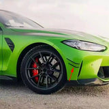 For BMW M3 M4 G80 G82 G83 Carbon Fiber Car Front Bumper Wind Knife Splitter Spoiler Canard Air Knife Surround Trim MP Style