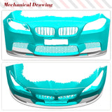 Carbon Fiber Car Front Bumper Lip Spoiler Car Front Bumper Racing Chin Lip Spoiler Fit for BMW 5 Series F10 M5 Sedan 2011-2016
