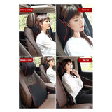 Car Headrest Pillow Neck Memory Lumbar Support Cotton Breathable Auto Seat Cushion Interior Car Accessories For Auto Products