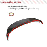 Carbon Fiber Car Rear Trunk Racing Spoiler Wing For Toyota 8th Gen Camry 2018-2022 Car Rear Boot Lid Highkick Wide Spoiler Wing