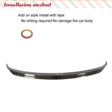 Carbon Fiber Car Rear Trunk Racing Spoiler for Tesla Model X 2016-2023 Rear Boot Lid Duckbill Highkick Wing Lip Trunk Spoiler