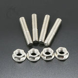 Stainless Exhaust Port Studs Nut For Harley Touring Electra Road Street Glide Sportster 1200 883 Dyna Bob Low Rider