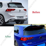 Car Rear Roof Spoiler Wing For VW Golf 8 MK8 GTI GTD R TSI TDI 2020-2023 Second Generation Odinger Style Tail Top Wing Spoiler