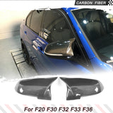 Real Carbon Fiber Car Mirror Cover Caps for BMW F20 F22 F23 F30 F31 F32 F33 F36 F87 M2 X1 E84 Replacement Rearview Mirrors
