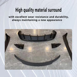 For Tesla 2024 Model 3 highland Body Kit Matte black Rear Diffuser Spoiler Front Bumper Lip Side Skirt Car Accessories