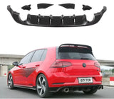 Diffuser for Volkswagen GOLF 7 / 7.5 VII MK7 / 7.5 GTI R Series hatchback pre-replacement rear bumper diffuser
