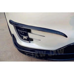 For Tesla Model X 2016-2018 Carbon Fiber Car Trunk Bumper Canards Air Vent Trim Stripes Cover Stickers Splitters Car Styling