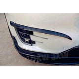 For Tesla Model X 2016-2018 Carbon Fiber Car Trunk Bumper Canards Air Vent Trim Stripes Cover Stickers Splitters Car Styling