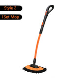 Car Wash Brush Car Cleaning Brush Telescoping Long Handle Mop Soft Hair Chenille Broom Window Wash Auto Accessories