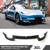 Tesla Model Y Front Bumper Lip 2023 Spoiler Deflector Chin Guard Trim Cover Modified Body Kit Diffuser For Model 3 Y 2017-2023
