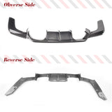 Car Rear Bumper Diffuser Lip Spoiler for BMW F80 M3 F82 F83 M4 Bumper 2014-2018 Sedan Carbon Fiber / ABS Black Rear Bumper Cover