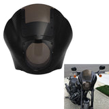 Motorcycle Quarter Headlight Fairing Windshield For Harley Sportster 88-Up Dyna 95-05 Black Clear