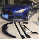 Car Body Kit Carbon Fiber Front Bumper Lip Rear Diffuser Lip Side Skirts for Maserati Ghibli Sq4 14-16