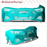 Dry Carbon Fiber Front Lip Splitters for Audi RS7 Hatchback 2020 - 2022 Front Bumper Lip Spoiler Splitters Guard 3PCS