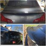 Carbon Fiber Trunk Spoiler for Infiniti G35 G25 G37 Q40 2007-2015 Sedan 4 Door Rear Boot Lid Duckbill Highkick Spoiler Wing