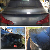 Carbon Fiber Trunk Spoiler for Infiniti G35 G25 G37 Q40 2007-2015 Sedan 4 Door Rear Boot Lid Duckbill Highkick Spoiler Wing