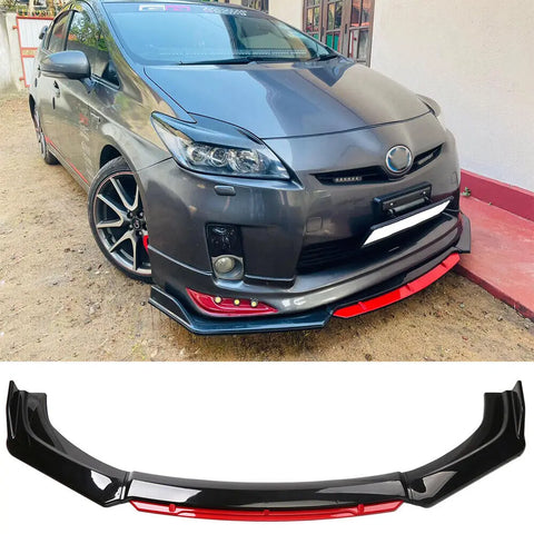 For Toyota Prius 2001-2022 Front Bumper Lip Auto Chin Spoiler Splitter Diffuser Body Kits Trim Protection Spoiler Air Dam