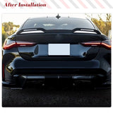 Car Rear Trunk Spoiler Wing Lip for BMW 4 New Series G22 430i M440i G82 M4 2021-2023 Carbon Fiber Rear Trunk Boot Wing Spoiler
