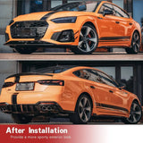 Side Skirts Extension Lips Aprons for Audi S5 B9.5 Sedan 2020-2023 Car Bodykit Bumper Dry Carbon Fiber Side Skirt Extension