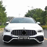 Car Body Kit For Mercedes Benz W118 CLA200 CLA300 Change To CLA45 Model Include Front Rear Bumpers Grille And Rear Diffuser