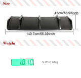 Real Carbon Fiber Rear Bumper Diffuser Lip Spoiler  for Porsche Macan 2022 2023 GTS Sport Utility Car Rear Diffuser Lip Car Part