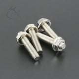 Stainless Exhaust Port Studs Nut For Harley Touring Electra Road Street Glide Sportster 1200 883 Dyna Bob Low Rider