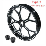 Motorcycle 18" 21" 23" 26" inch Front Wheel Rim Dual Disc with Hub For Harley Touring Road King Electra Street Glide 2008-2022
