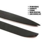 Rear Window Side Spoiler Wing Trunk Trim Sticker for BMW E71 X6 2008 - 2013 PU Unpainted Black